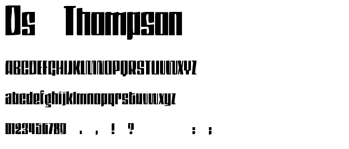 DS Thompson font
